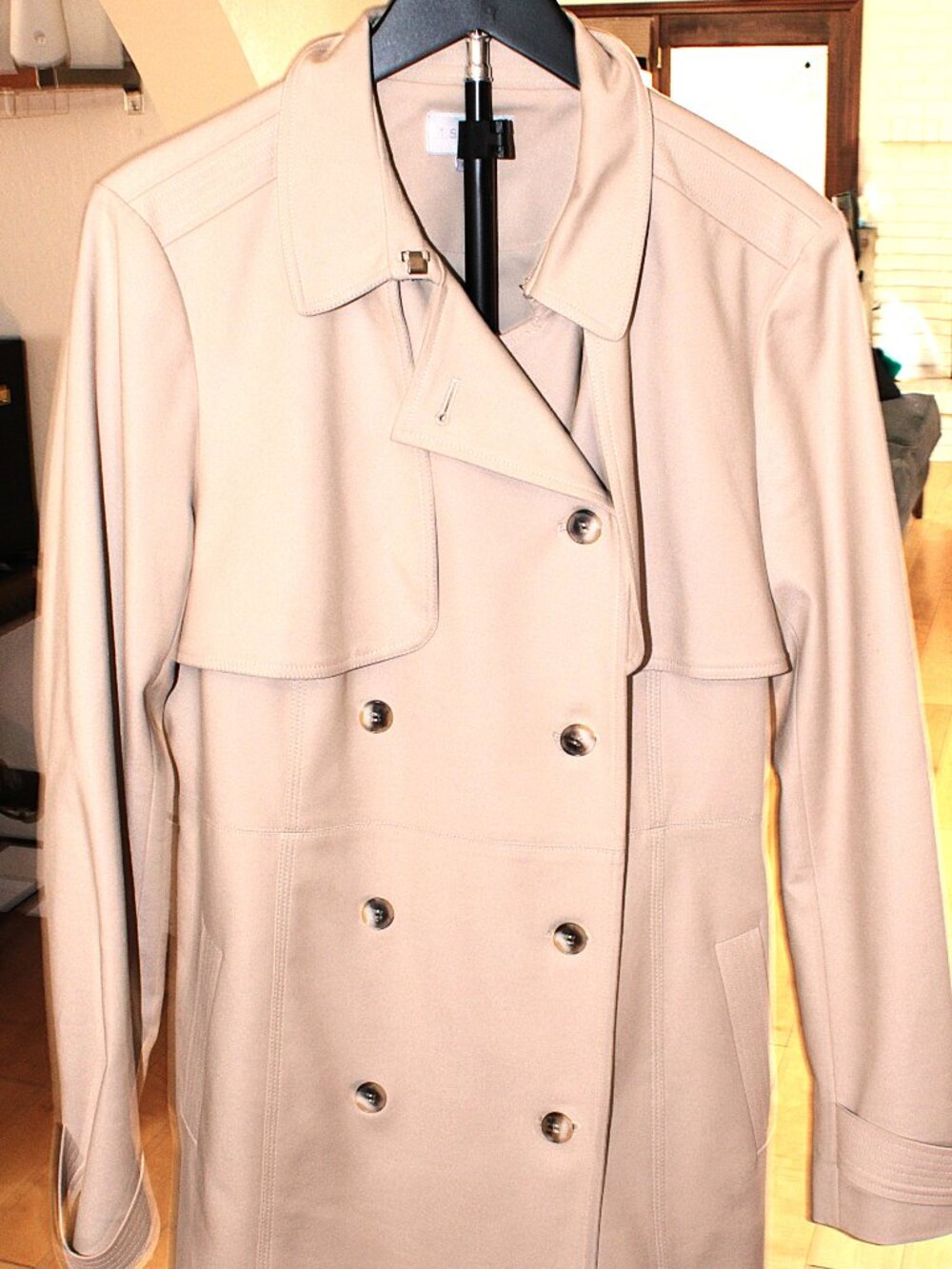 NWOT 1.State Beige Trench Coat Size L